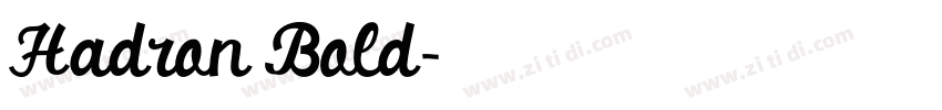 Hadron Bold字体转换